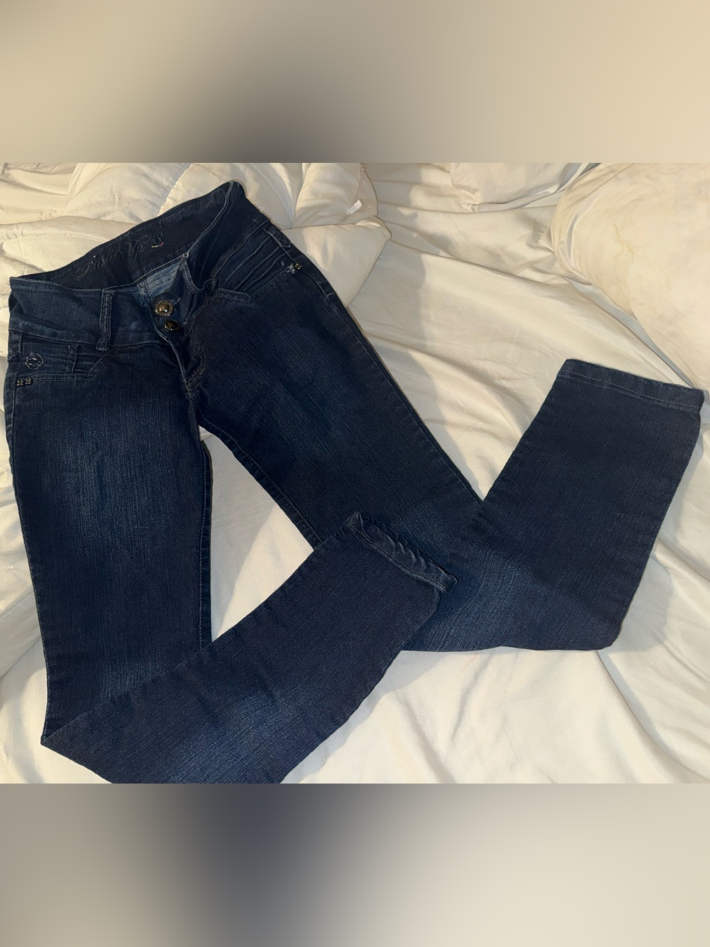 Dark Blue Women’s Colombian buttlifting Stretch Jeans